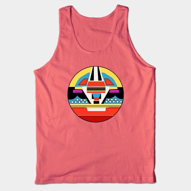 Mego Twiki Dr. Theopolis Sticker Tank Top by Hologram Teez